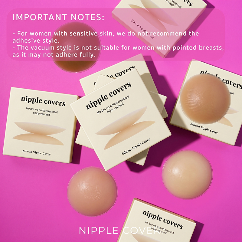 Strapless Bra Adhesive - Pacote com 2 Protetores de Mamilo