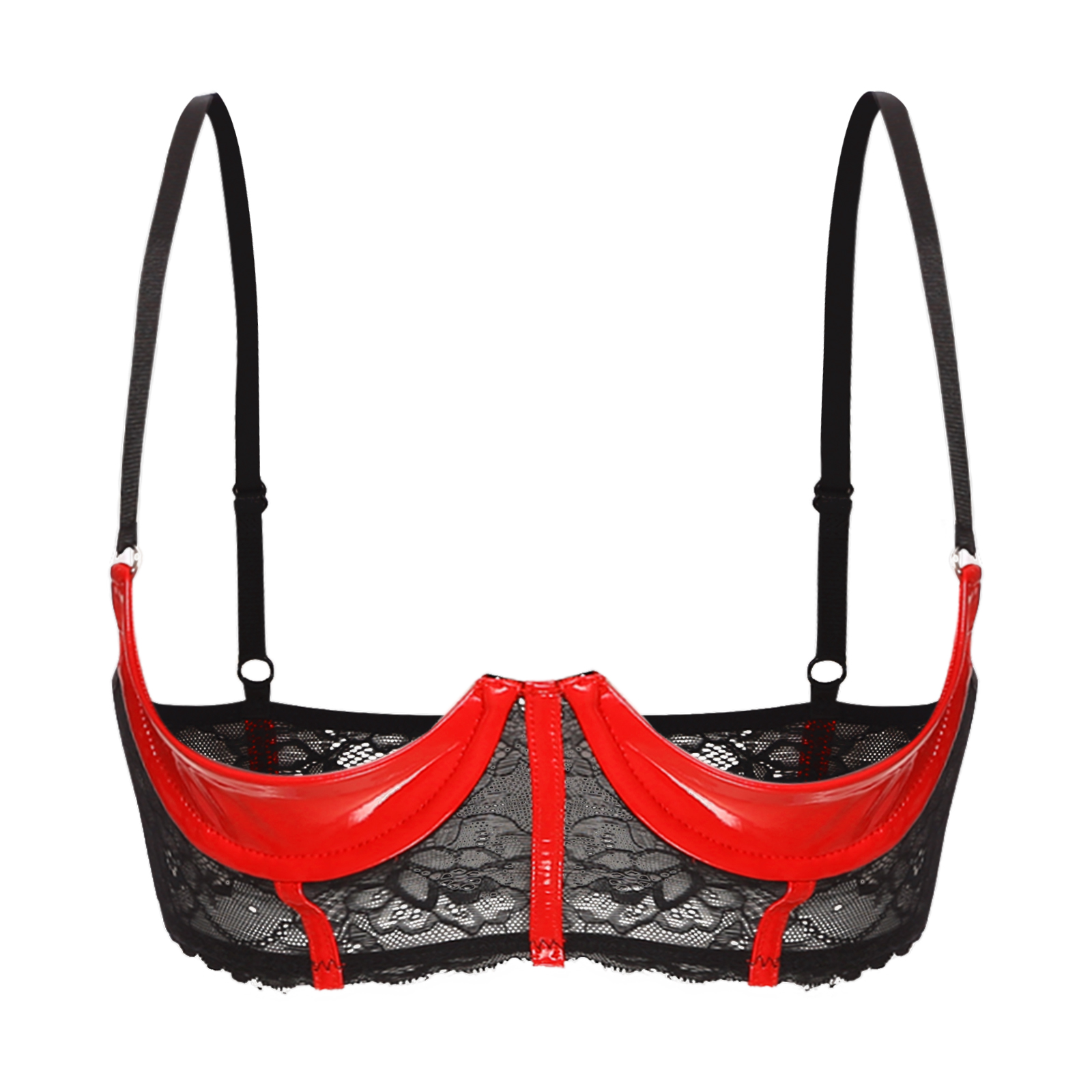 Underwire Bra Padded - Mulheres copo aberto sutiã topos sexy