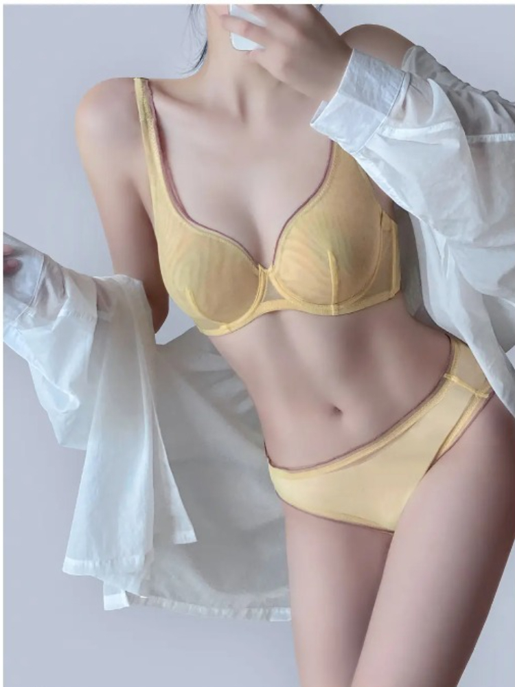 Sutiã minimalista sofisticado  - Sheer Mesh Bra avaliação e preço
