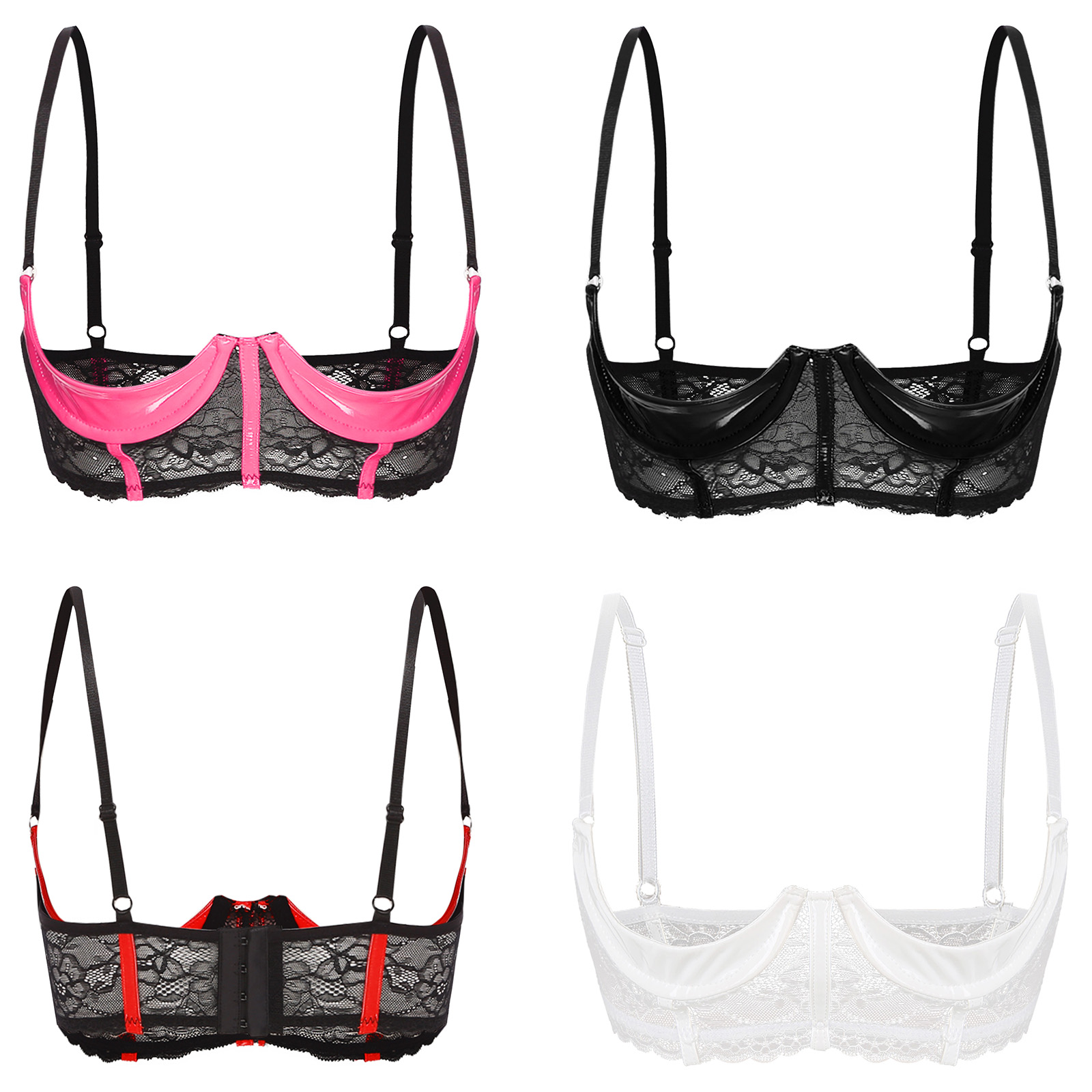 Mulheres copo aberto sutiã top - Underwire Bra Padded avaliação e preço