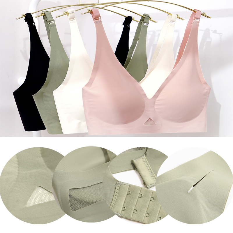 2 pçs/set sem costura sutiãs f - Mastectomy Bra Pocket avaliação e preço